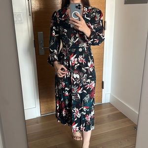 Mango pre-loved beautiful viscose dress size S